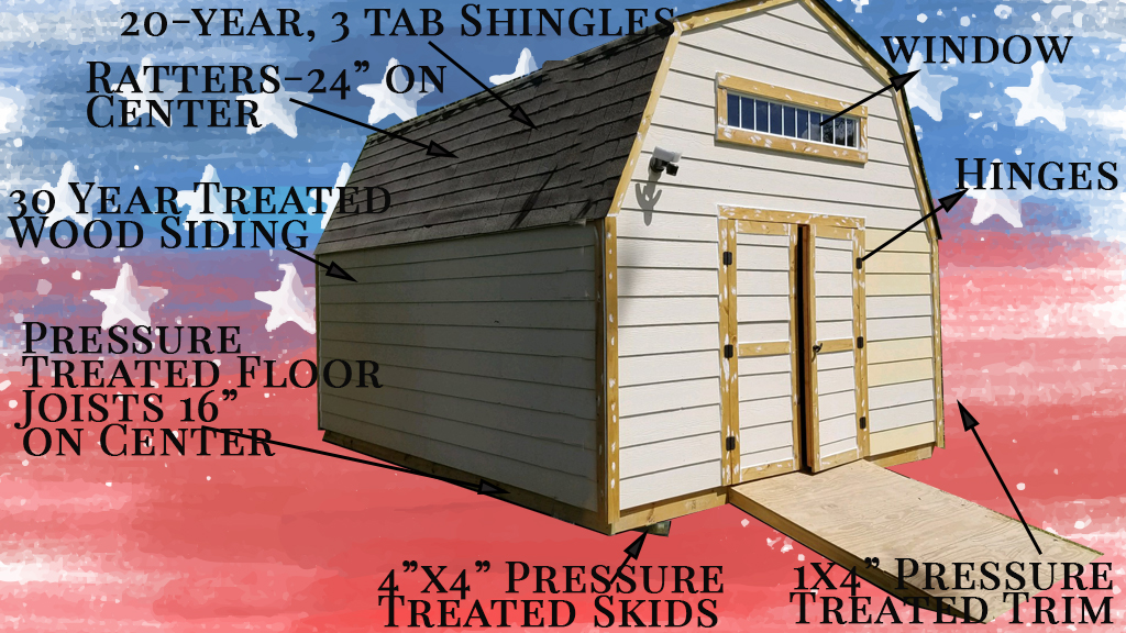 houston gables storage sheds specifications cabins